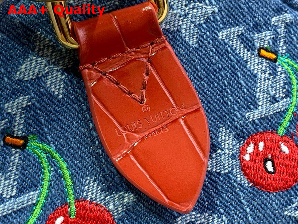 LV x TM Speedy Soft Bandouliere 30 in Monogram Cherry Denim M47627 Replica