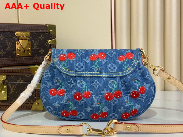 LV x TM Sunset Handbag in Monogram Cherry Denim M13680 Replica