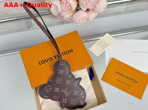 LV x TM Superflat Panda Bag Charm Multicolor M02440 Replica