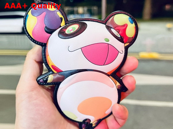 LV x TM Superflat Panda Bag Charm Multicolor M02440 Replica