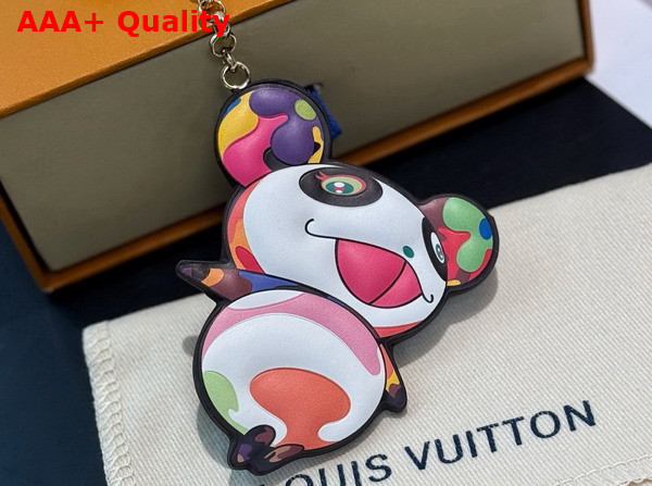 LV x TM Superflat Panda Key Holder in Multicolor M02467 Replica