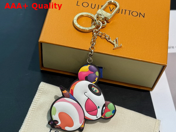 LV x TM Superflat Panda Key Holder in Multicolor M02467 Replica