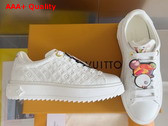 LV x TM Time Out Sneaker in White Calf Leather 1AGZGT Replica