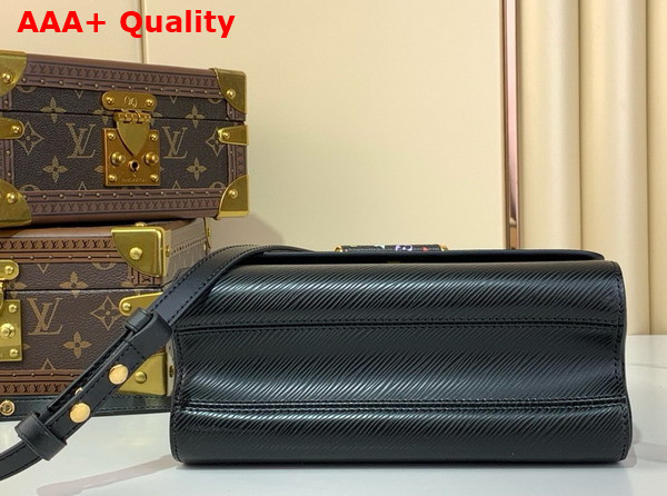 LV x TM Twist MM Slim Handbag in Black Epi Grained Cowhide Leather M13243 Replica
