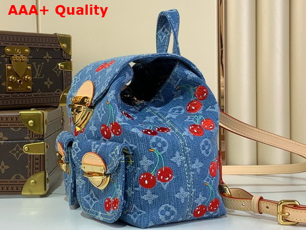 LV x TM Venice NM Backpack in Monogram Cherry Denim M13679 Replica