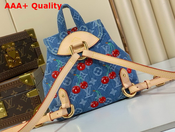 LV x TM Venice NM Backpack in Monogram Cherry Denim M13679 Replica