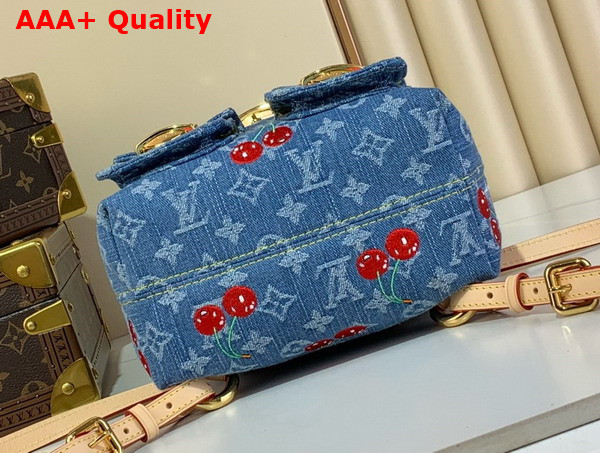 LV x TM Venice NM Backpack in Monogram Cherry Denim M13679 Replica