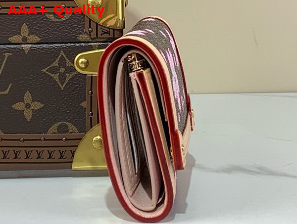 LV x TM Victorine Wallet Sakura Brown Monogram Coated Canvas M13427 Replica