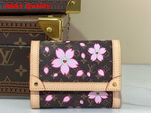LV x TM Victorine Wallet Sakura Brown Monogram Coated Canvas M13427 Replica