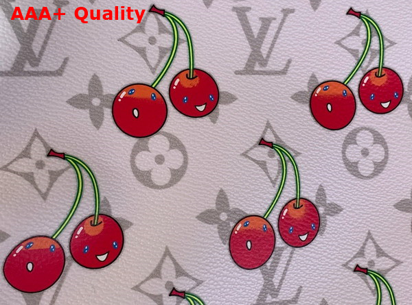 LV x TM Wallet On Chain Ivy Monogram Cherry Canvas M14239 Replica