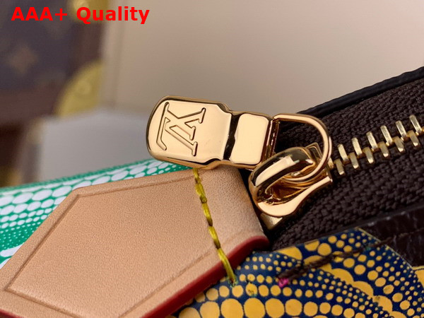 LV x YK Cosmetic Pouch Monogram Coated Canvas with Colorful Pumpkin Print M46472 Replica