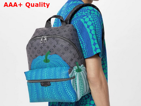 LV x YK Discovery Backpack Monogram Eclipse Reverse Coated Canvas with Colorful Pumpkin Print M46440 Replica