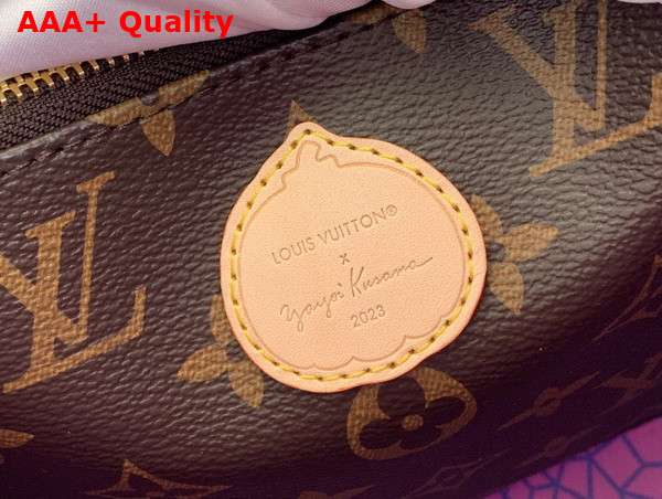 LV x YK Neonoe MM Monogram Coated Canvas with Pumpkin Print M46473 Replica