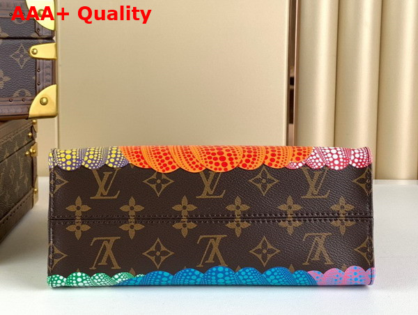 LV x YK Onthego PM Monogram Coated Canvas with Pumpkin Print M46467 Replica