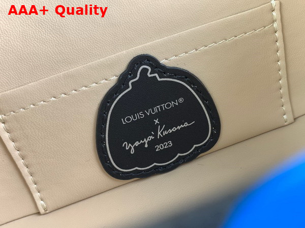 LV x YK Petite Malle in Black Taurillon Bull Calf Leather with 3D Painted Dots Print M21621 Replica