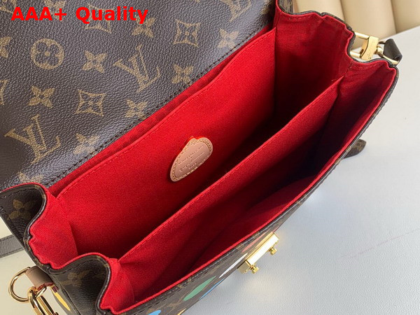 LV x YK Pochette Metis Monogram Coated Canvas with 3D Painted Dots Print M46384 Replica