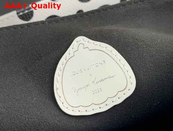 LV x YK Pochette Metis Monogram Empreinte Cowhide Leather with Infinity Dots Print Black and White M46409 Replica
