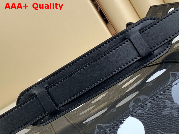 LV x YK Sac Plat Monogram Eclipse Coated Canvas with 3D Painted Dots Print M46404 Replica