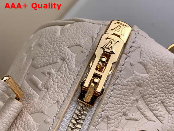 LV x YK Speedy Bandouliere 25 Quartz Embossed Grained Monogram Empreinte Cowhide Leather with Flower Marquetry Replica