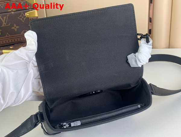LV x YK Steamer Wearable Wallet Black and Silver Monogram Eclipse Coated Canvas with 3D Painted Dots Print M81935 Replica