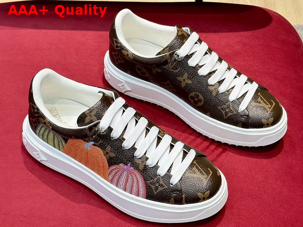 LV x YK Time Out Sneaker in Monogram Canvas and Pumpkins 1ABD8H Replica
