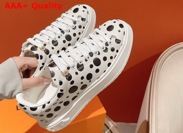 LV x YK Time Out Sneaker in White Printed Calf Leather 1AB9V2 Replica