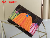 LV x YK Victorine Wallet Monogram Coated Canvas with Pumpkin Print M82111 Replica