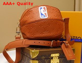 LVXNBA Ball in Basket Bag in Brown Ball Grain Leather M57974 Replica