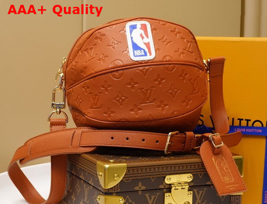 LVXNBA Ball in Basket Bag in Brown Ball Grain Leather M57974 Replica