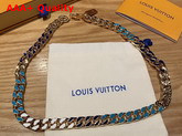 LVXNBA Chain Links Necklace Gold Color Hardware MP3052 Replica