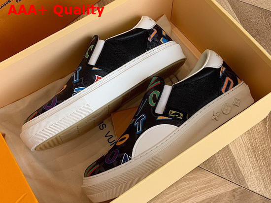 LVXNBA LV Ollie Slip On Sneaker Monogram Eclipse Canvas Replica