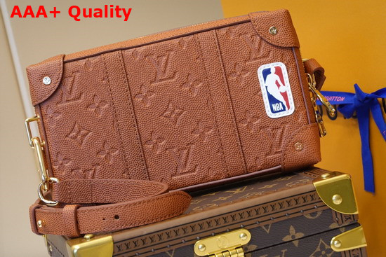 LVXNBA Soft Trunk Wearable Wallet Brown Ball Grain Leather M80549 Replica