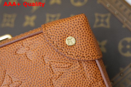 LVXNBA Soft Trunk Wearable Wallet Brown Ball Grain Leather M80549 Replica