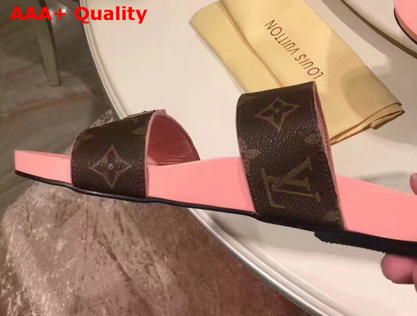 Louis Vuiton Bom Dia Mule Pink Replica