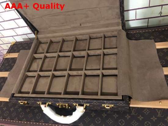 Louis Vuitton 18 Watch Case in Monogram Canvas Replica