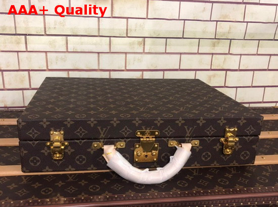 Louis Vuitton 18 Watch Case in Monogram Canvas Replica
