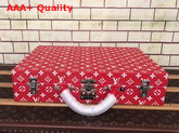 Louis Vuitton 18 Watch Case in Red Monogram Canvas Replica