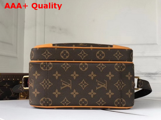 Louis Vuitton 2020 Fashion Show Camera Case in Monogram Canvas and Natural Leather Trim Replica