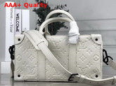 Louis Vuitton 2020 Mens Spring Summer Fashion Show Runway Bag in White Taurillon Monogram Leather Replica