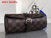 Louis Vuitton 3 Watch Case Damier Ebene Canvas Replica