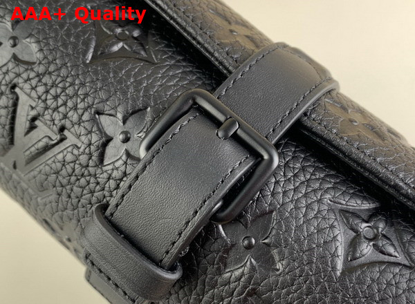 Louis Vuitton 3 Watch Case in Black Monogram Empreinte Leather Replica
