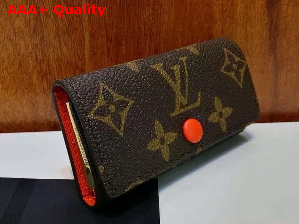 Louis Vuitton 4 Key Holder Monogram Canvas Poppy Replica