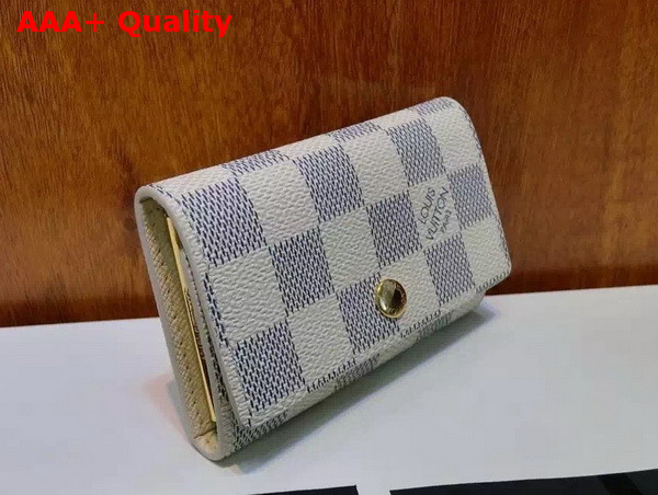 Louis Vuitton 6 Key Holder Damier Azur Canvas Replica