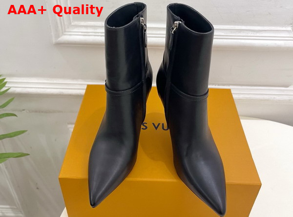Louis Vuitton 6am Ankle Boot in Black Plain Calf Leather 1AIUKZ Replica