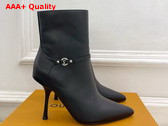 Louis Vuitton 6am Ankle Boot in Black Plain Calf Leather 1AIUKZ Replica