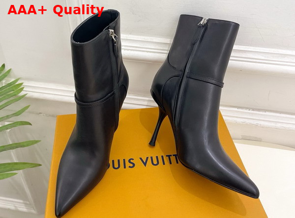 Louis Vuitton 6am Ankle Boot in Black Plain Calf Leather 1AIUKZ Replica