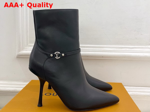 Louis Vuitton 6am Ankle Boot in Black Plain Calf Leather 1AIUKZ Replica