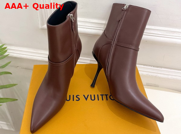 Louis Vuitton 6am Ankle Boot in Brown Plain Calf Leather Replica