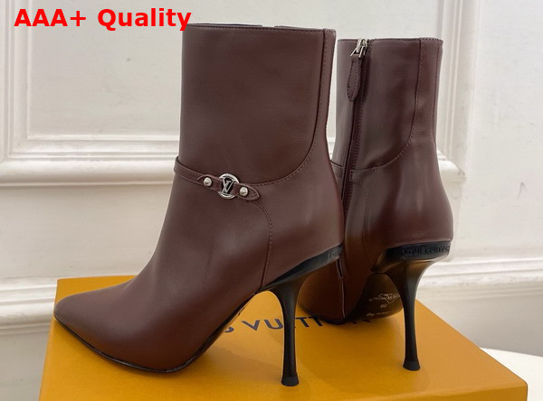 Louis Vuitton 6am Ankle Boot in Brown Plain Calf Leather Replica