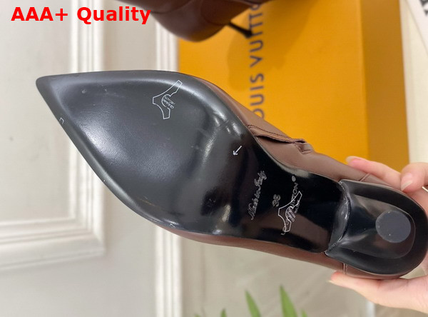 Louis Vuitton 6am Ankle Boot in Brown Plain Calf Leather Replica